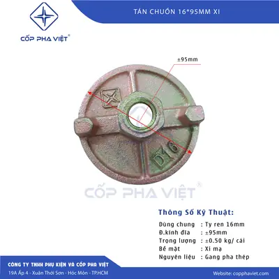 Tán Chuồn 16 D95 Xi