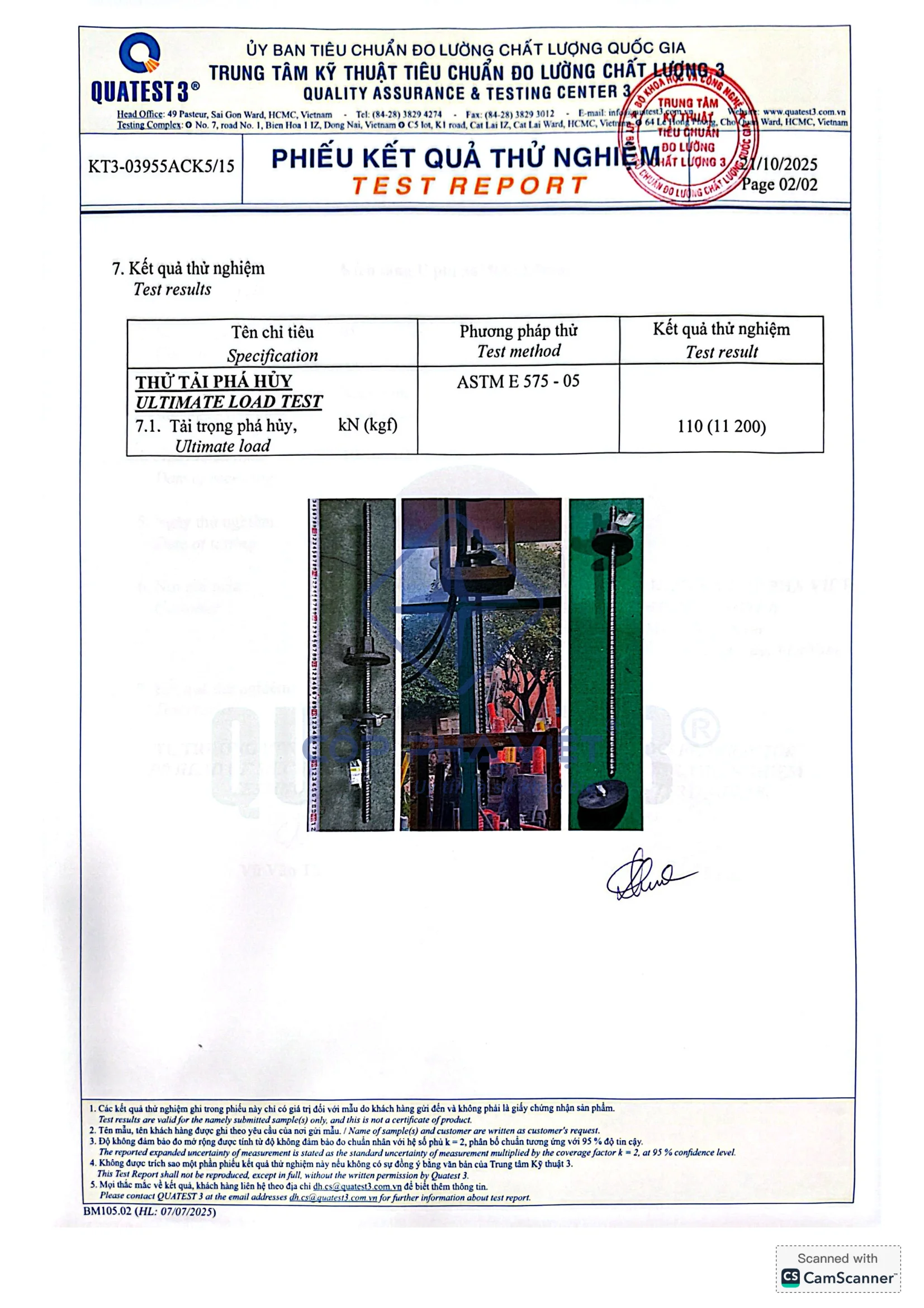 Test Lực Kéo Ty Ren 17 - Trang 2