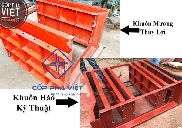 Khuôn mương nước và khuôn hào kỹ thuật