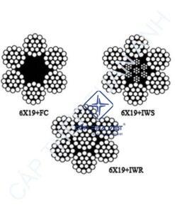 cáp lõi thép 6x19 Hàn Quốc