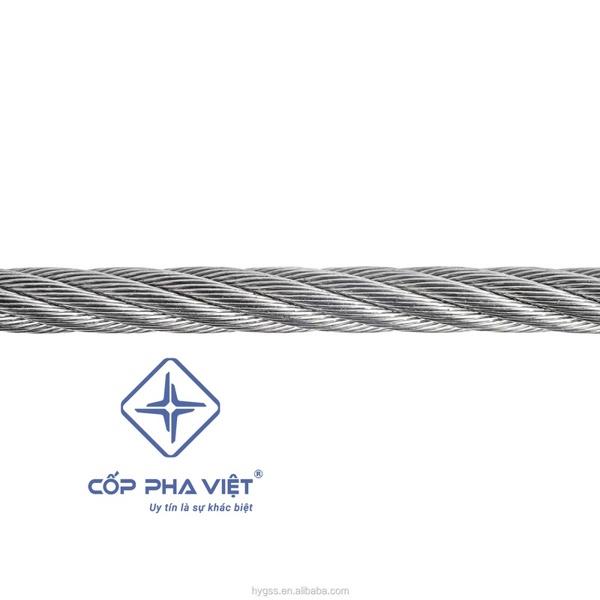 cáp thép mạ kẽm phi 12mm