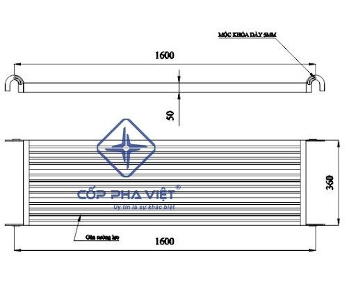 Kích thước mâm giàn giáo tiêu chuẩn hiện nay