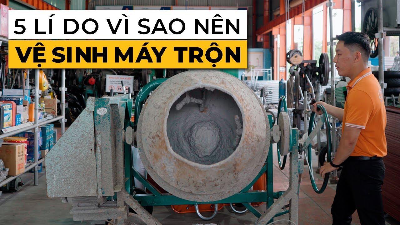 Ảnh minh họa máy trộn bê tông bị rỉ sét