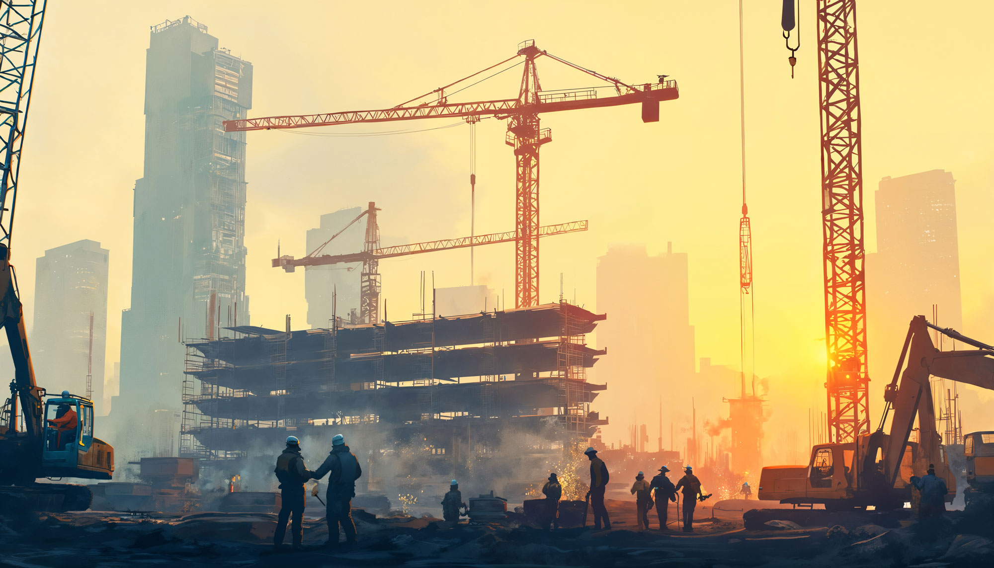 illustration construction site