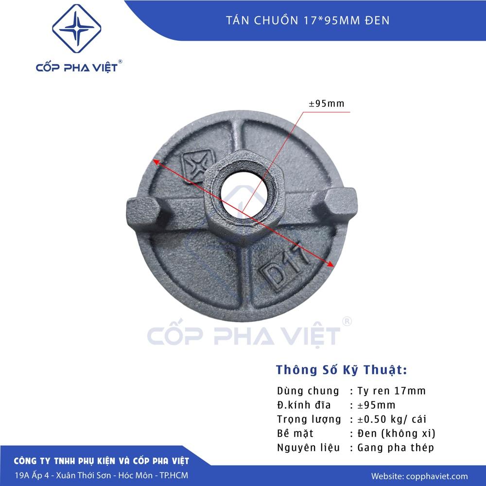Tán chuồn D17x95 (Đen)