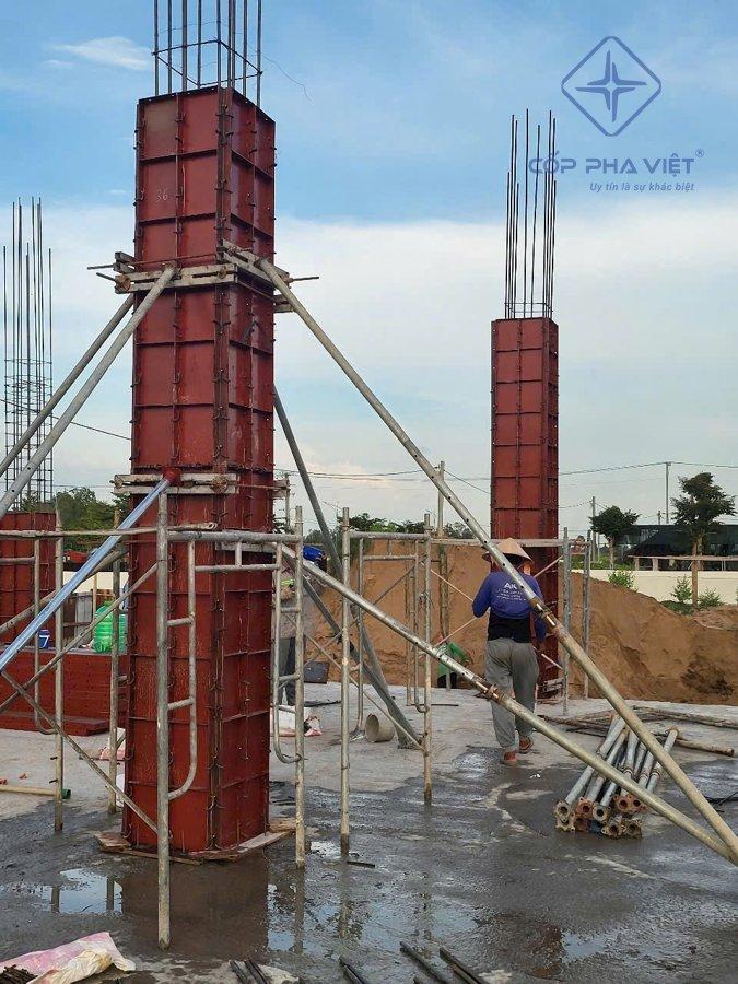 Quy trình sản xuất và lắp ráp cốp pha cột vuông tại Cốp Pha Việt - Chất lượng chuẩn xác, tiết kiệm thời gian thi công