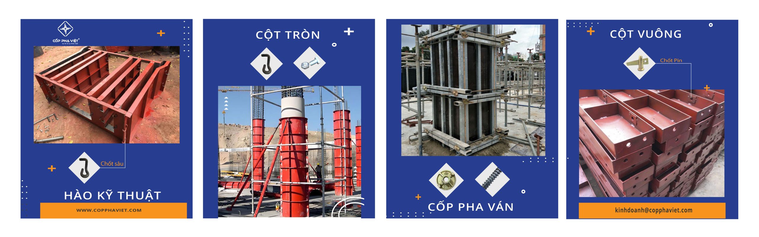 CỐP PHA VÀ PHỤ KIỆN CỐP PHA