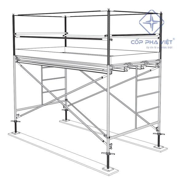 Bước 8 Lắp Đặt Các Tấm Chặn Chân Lan Can