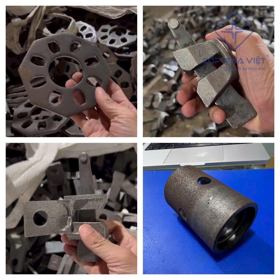Phụ Kiện Ringlock Đúc Cốp Pha Việt hàn vào ống kẽm có dính hay không?