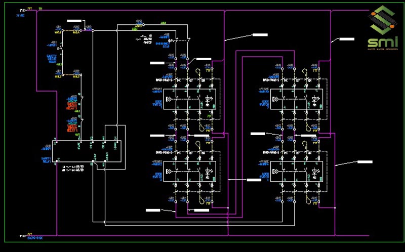 Bản vẽ kỹ thuật chi tiết hệ thống điện nhà xưởng