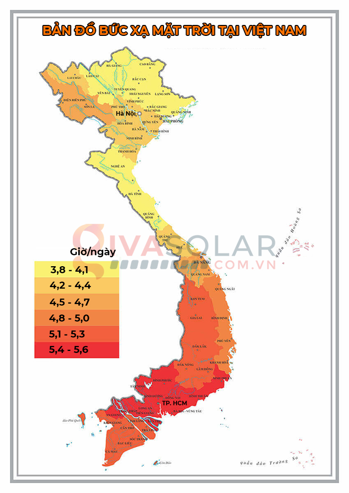 Bức xạ mặt trời là gì? Bản đồ bức xạ mặt trời tại Việt Nam 3