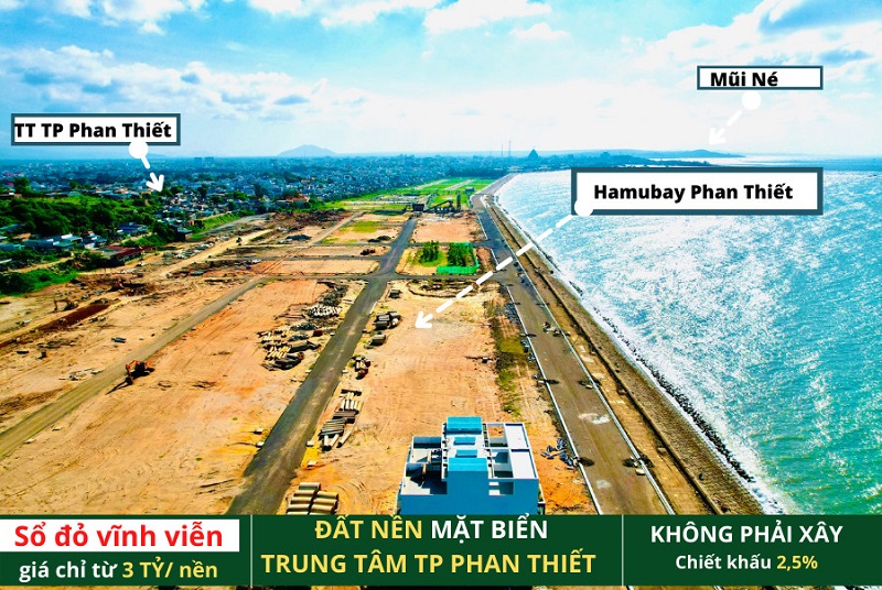 Hamubay Phan Thiết - Đất nền mặt biển Trung tâm Tp Phan Thiết