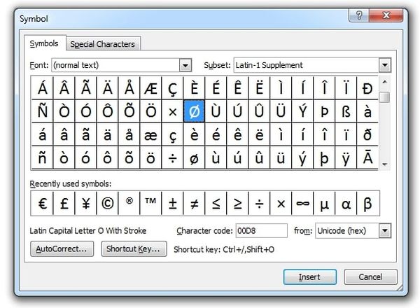 Ký hiệu Phi Ø là gì? Cách viết, chèn kí hiệu Phi vào word, Excel, Cad đơn giản nhất 10