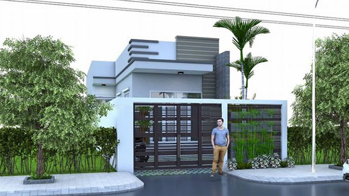 bản vẽ nhà cấp 4 5x20 trệt 9