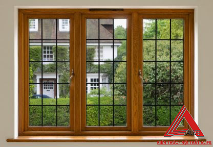 Mẫu cửa sổ gỗ thoáng khí, rộng rãi thích hợp với ko gian phòng khách