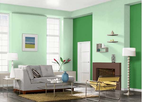 Phòng khách màu xanh coban hợp với gia chủ mệnh Thủy mang đến may mắn và tài lộc